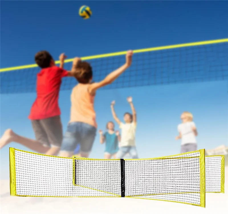 Pe Foursided Standard Volleyball Net Portable Foursided Cross Cross Beach Volleyball Net