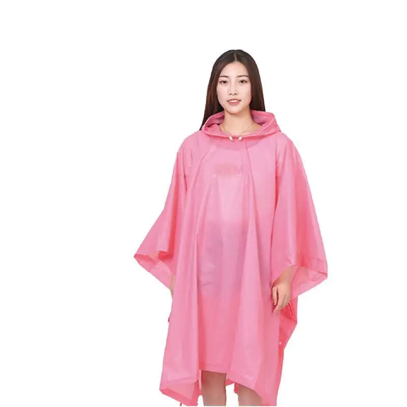 
High quality PEVA rain poncho for adults 