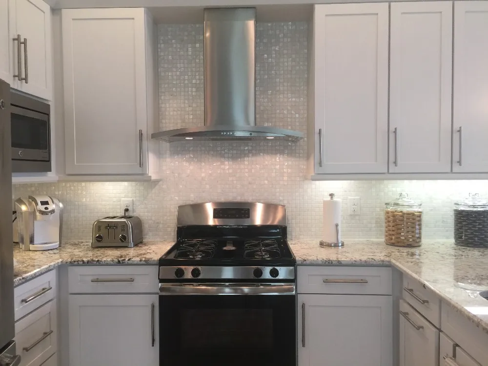 black Mother Of Pearl Shell Wall Mosaic Tile Inlay