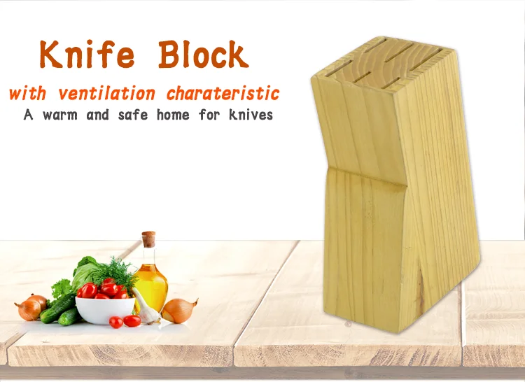 Simple Designed Practical Pine  Wood 6pcs Set Wooden Block