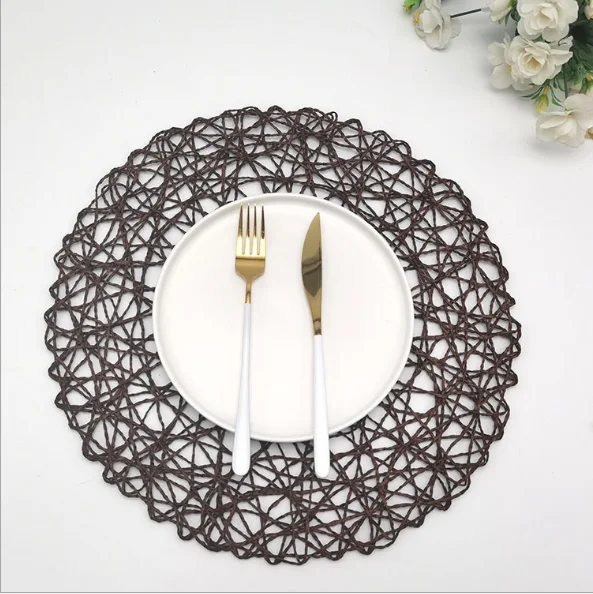 Well Designed Trendy Handmade Decorative Woven Round Paper Placemat