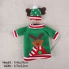 Christmas Decorations Wine Bottle Cover Santa Claus Non-woven Hats for New Year Xmas Home Dinner Party Decor