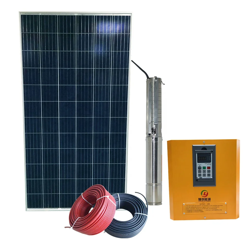 submersible deep well solar water pump