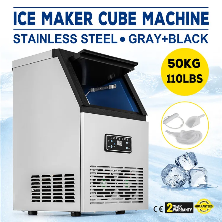 50kg Stainless Steel Bar Ice Machine Buy Ice Machine Product on