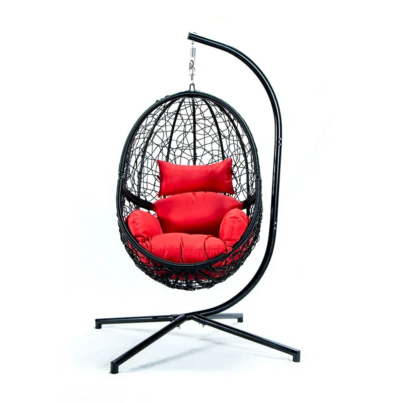 Outdoor Iron Steel Frame Powder Coated Swing Chair Hanging Chair With
