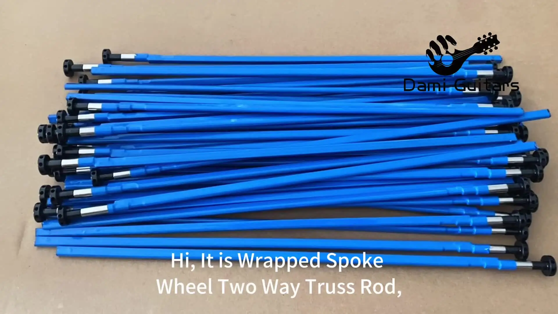 Wrapped Spoke Wheel Two Way Truss Rod - 440mm for Guitars