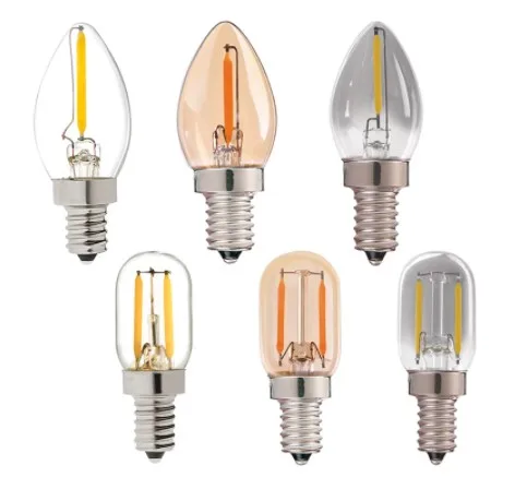 C7 LED Filament Bulb Edison Lamp Indoor Decoration Lighting Home Night Lights E14 Vintage LED Filament Lamp Bulb