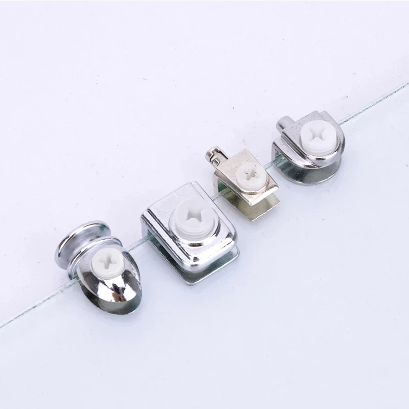 Holder Shelf Bracket Pegs Floating Glass Shelf Supports Chrome Finish