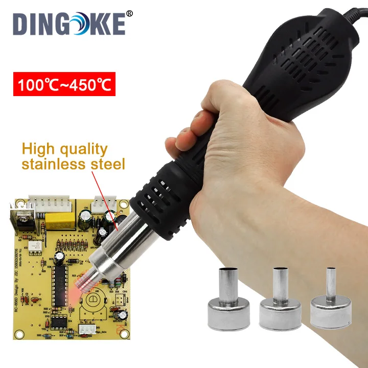 High Quality Professional Temperature Control 858d Electric Hot Air Blower Gun Soldering Station Digital Constant Temperature De