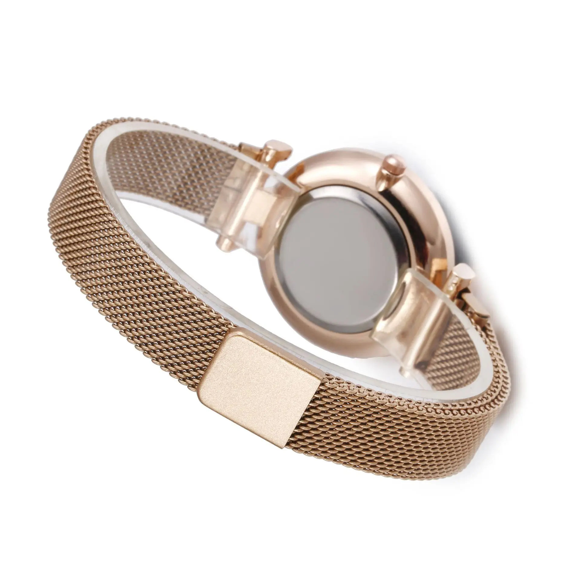 2019  New TW271 Luxury Sky Rome Dial Magnetic Watch For Women Casual Alloy Mesh Watches Party Accessory