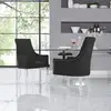 Easy Replacement Clear Acrylic Lucite solid Furniture Chair Rear Legs with a slight curve