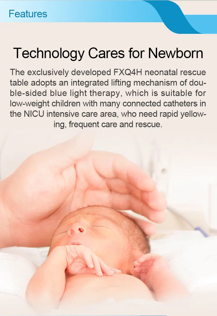 Hospital Medical Equipment Infant Radiant Warmer With Phototherapy