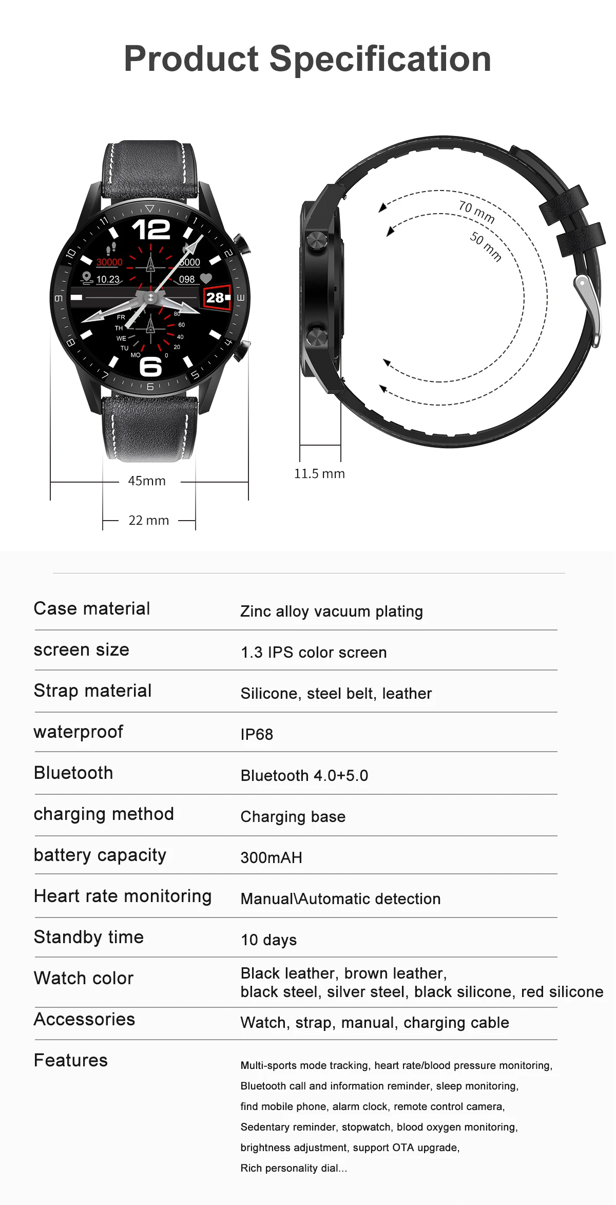 smartwatch dt 92