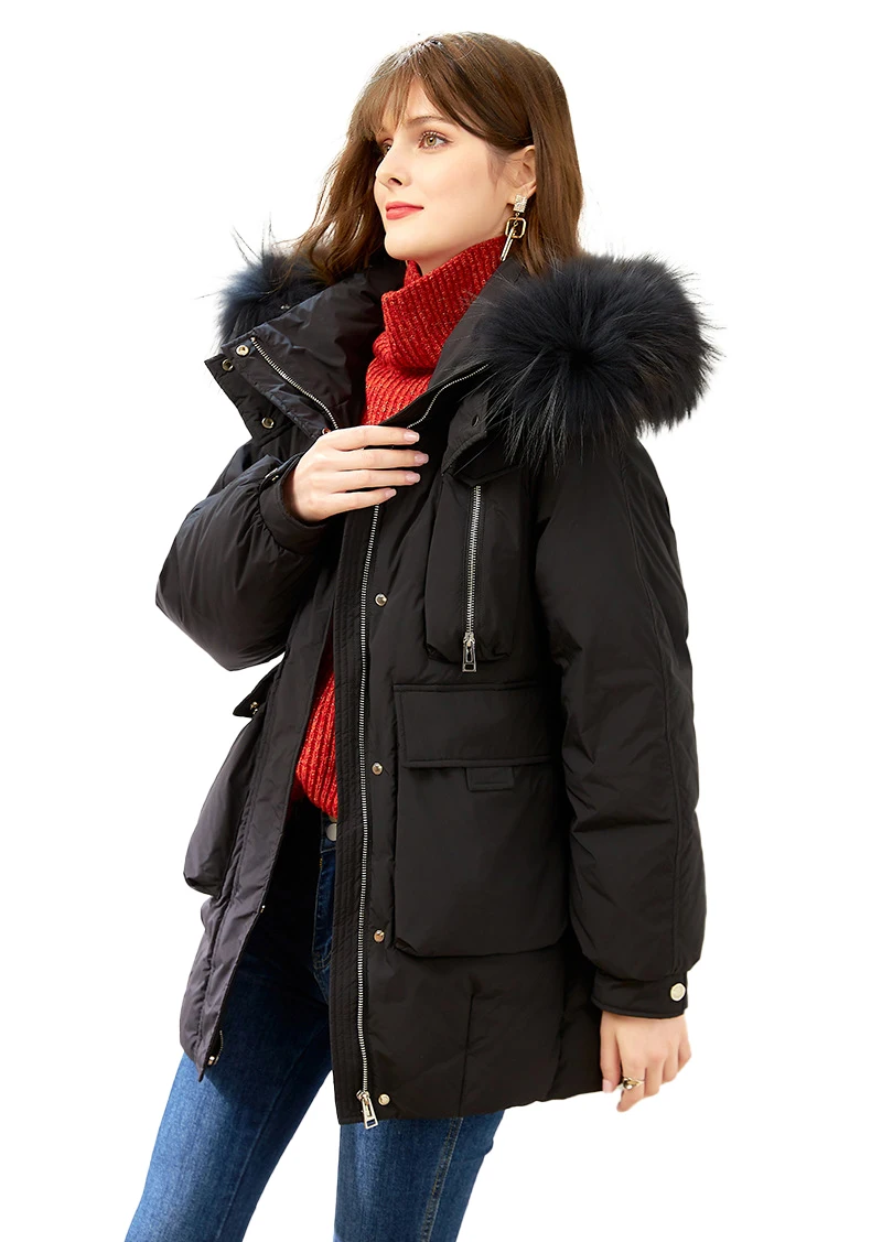 Quilted Coat Hooded Ladies Jacket In Stock Customize Winter Winter ...