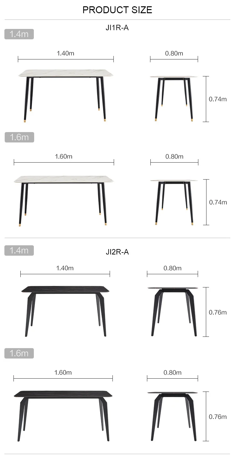 Linsy Luxury Stainless Steel Square Marble Dining Table Set Furniture Imported Modern Dine Room Chaires Dining Tables JI2R-A