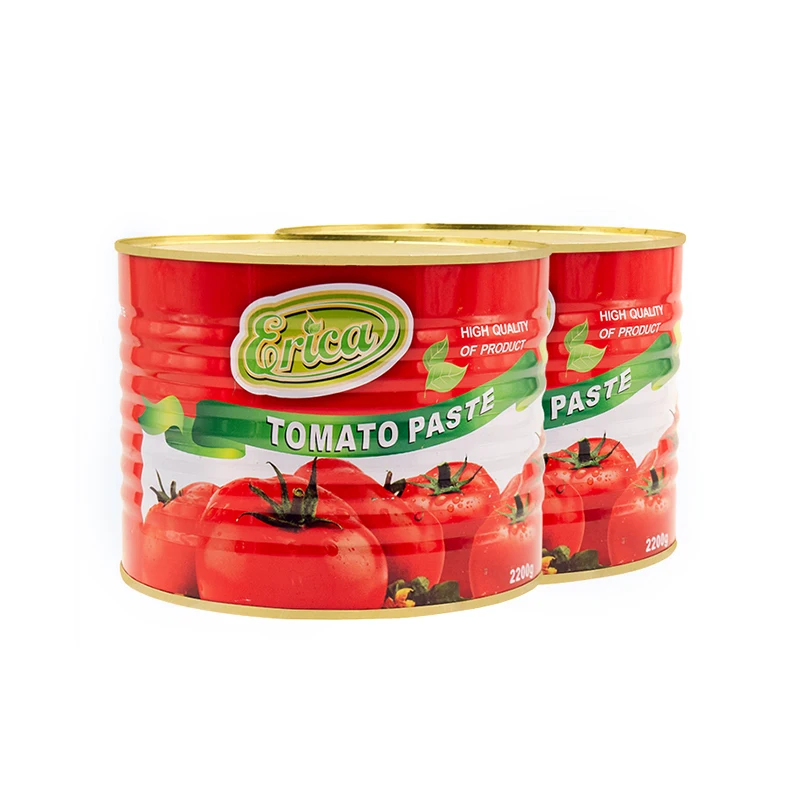 Canned High Fresh Quality Tin Tomato Paste Manufacturer 2200g - Buy Tin ...