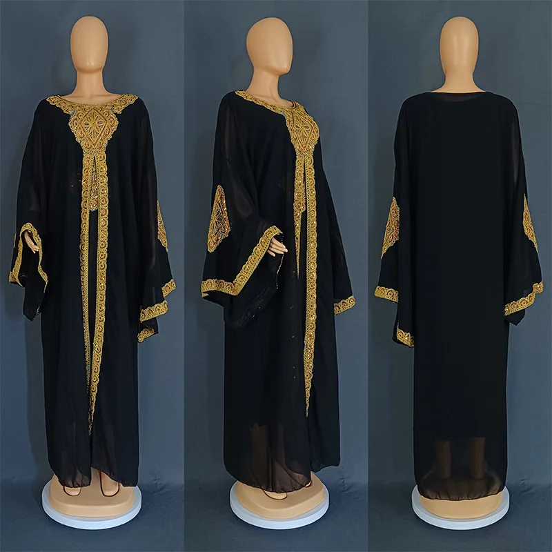 Abaya Traditionnelle et Ethnique, Robe Longue Élégante de Luxe pour Femme Musulmane Grossiste Turquie