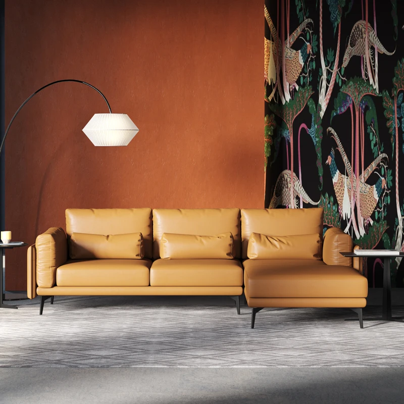 Customize Modular High Quality Leather Sofa Sectionals Furniture Sofa