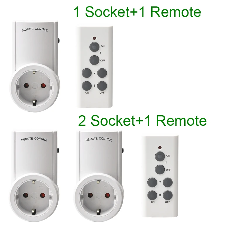 Remote Control Wall  Plug Socket Factory sell Hotsale remote control socket RF Radio Controlled US UK EU