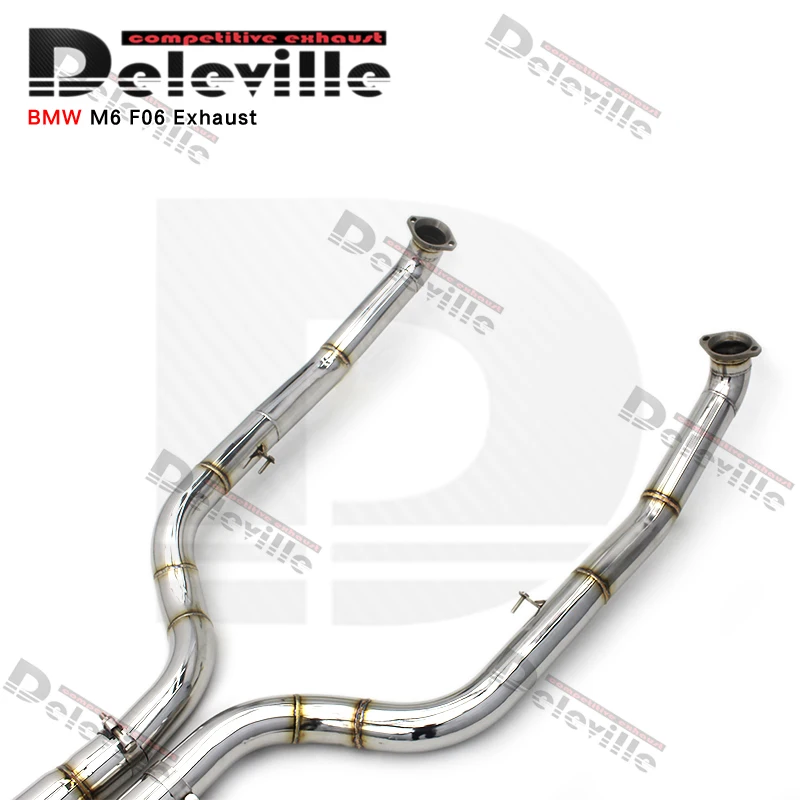 Deleville Automotive Performance Exhaust System Valve Controlled