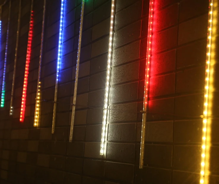 Waterproof Solar Led Meteor Shower Light 0.5m Outdoor Solar Christmas