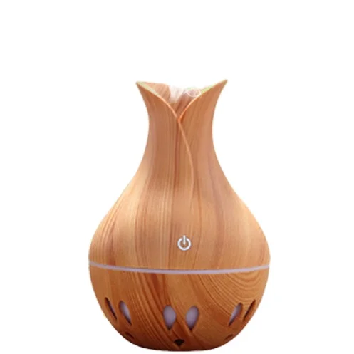 Wood grain LED lamp air aroma diffuser seven colors best aroma diffuser High quality products mini for home humidifier