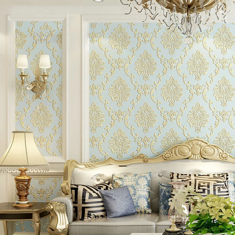Black Friday European Damask 3d Self Adhesive Wallpaper Damascus