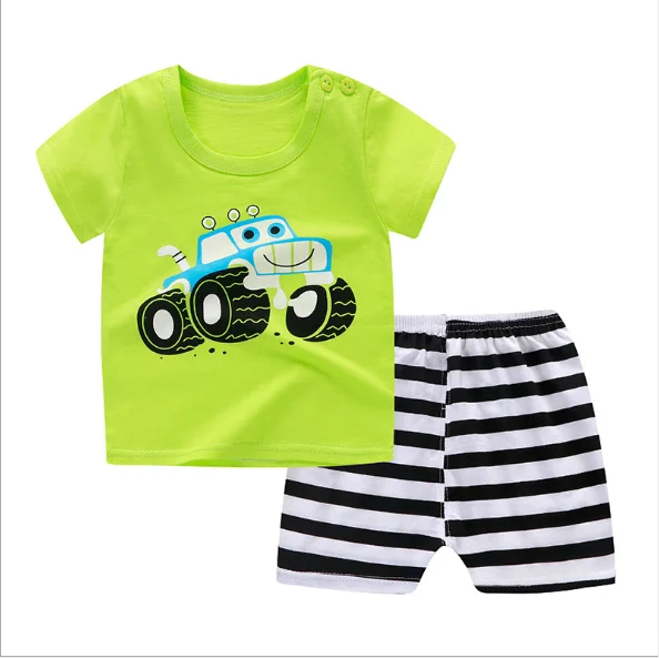 Wholesale Baby Boy Clothes 2pcs Set Toddler Summer Baby Boy T Shirt ...