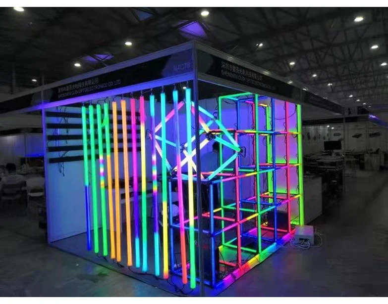 1M клуб освещения вертикальный 3D RGB 360 светодиодные лампы трубки