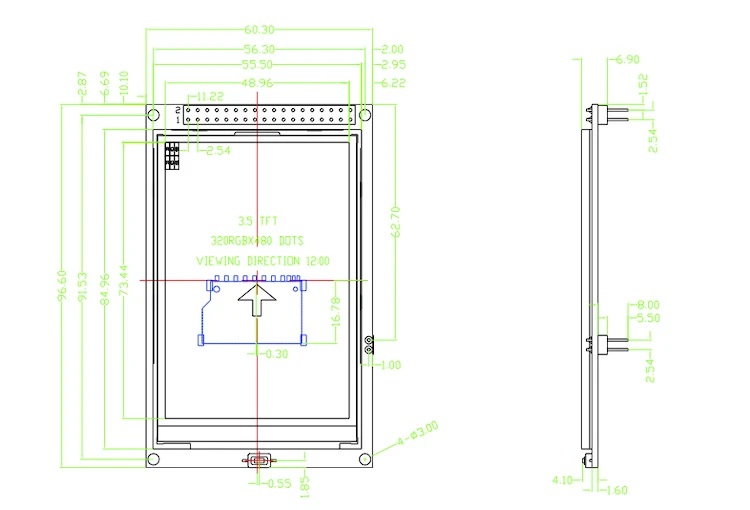 3.5 Inch ILI9488 TFT LCD Display| Alibaba.com