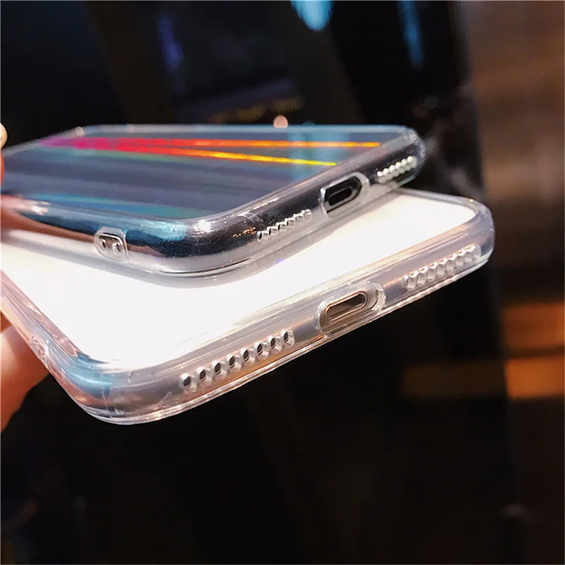 彩虹手机壳软丙烯酸全身全息手机后盖iphone 11