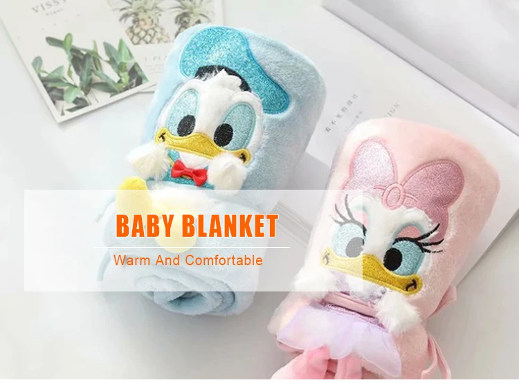 Cute Cartoon Donald Duck Daisy Nap Car With Convenient Baby Blanket - Buy Cute  Cartoon Baby Blanket,Baby Nap Blanket,Kids Blanket Product on 