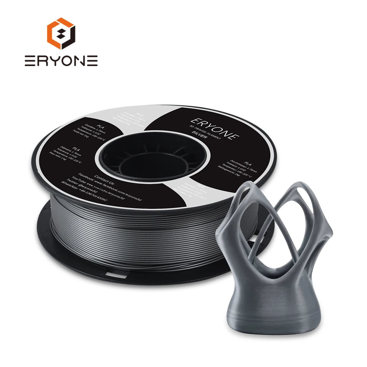 Eryone Bulk Filament Pla 1.75mm 3d Printing Filament Pla For 3d Printer