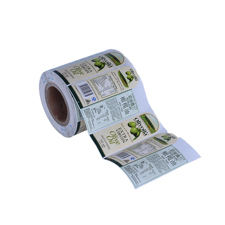 Custom thermal printing labels permanent both sides printed adhesive stickers