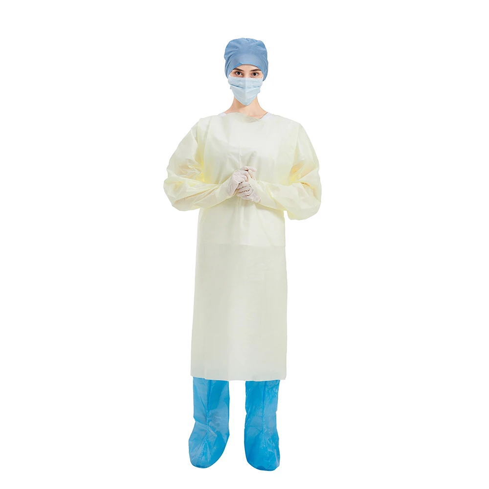 Fast delivery Professional Disposable PE PP CPE protective waterproof isolation gowns - KingCare | KingCare.net