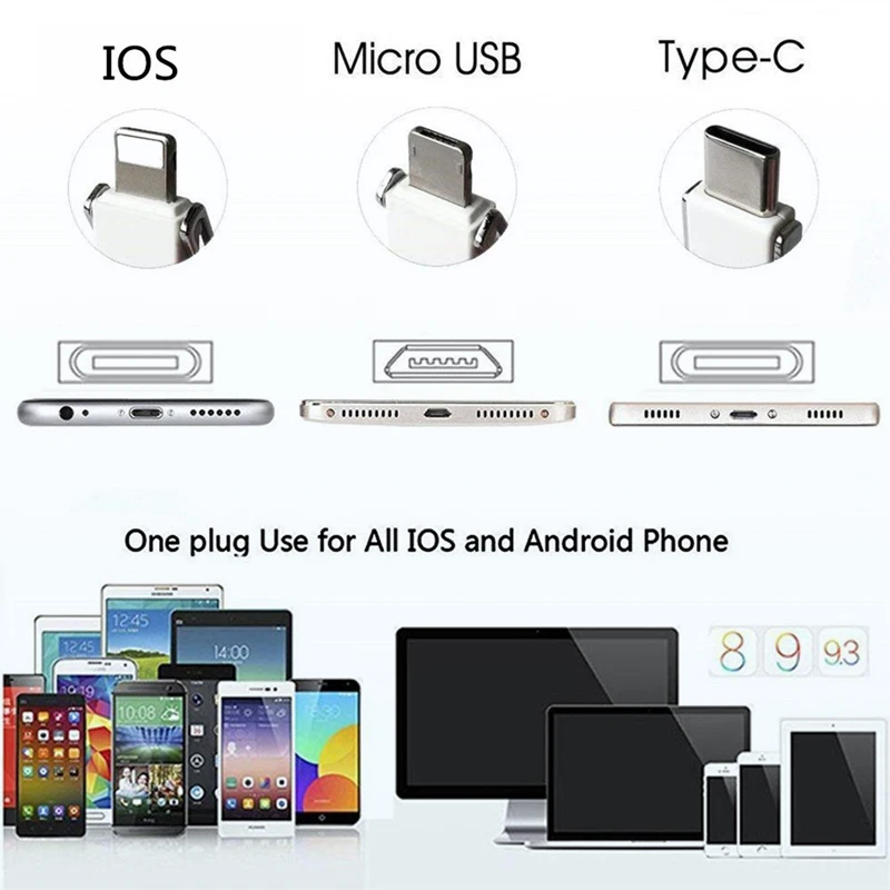 Micro Ios Port Magnet Fast Charger for IOS Magnetic Charging Cable for Android High ...