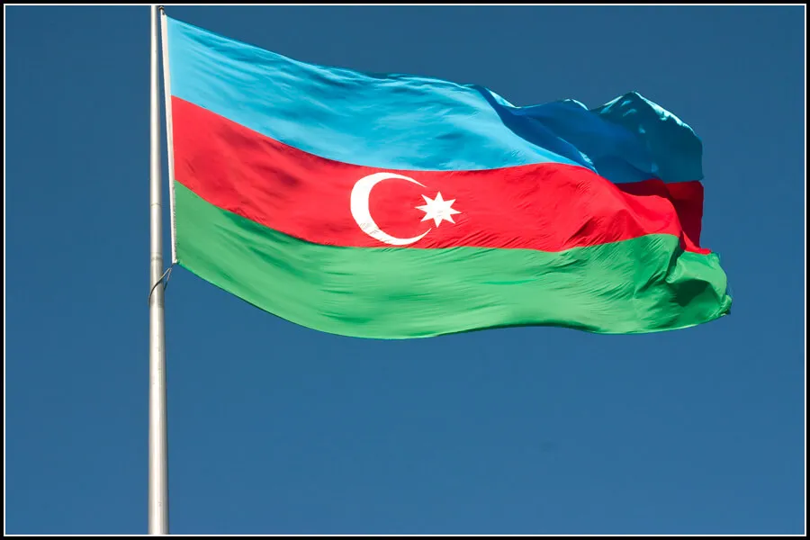 阿塞拜疆国旗图片