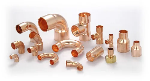 Factory Price Connecting Tube AC Parts Copper Fitting 4 Way Pipe Fitting Tee Cross