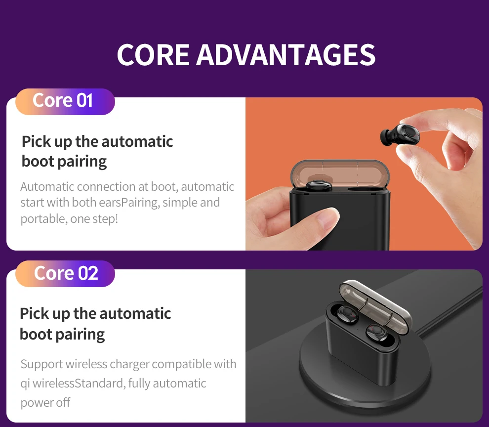 2019 Best Christmas gift Single Ear X18 TWS Button Wireless BT Earphones, BT5.0 Charging Bin Stealth Sports Headphone - ANKUX.COM