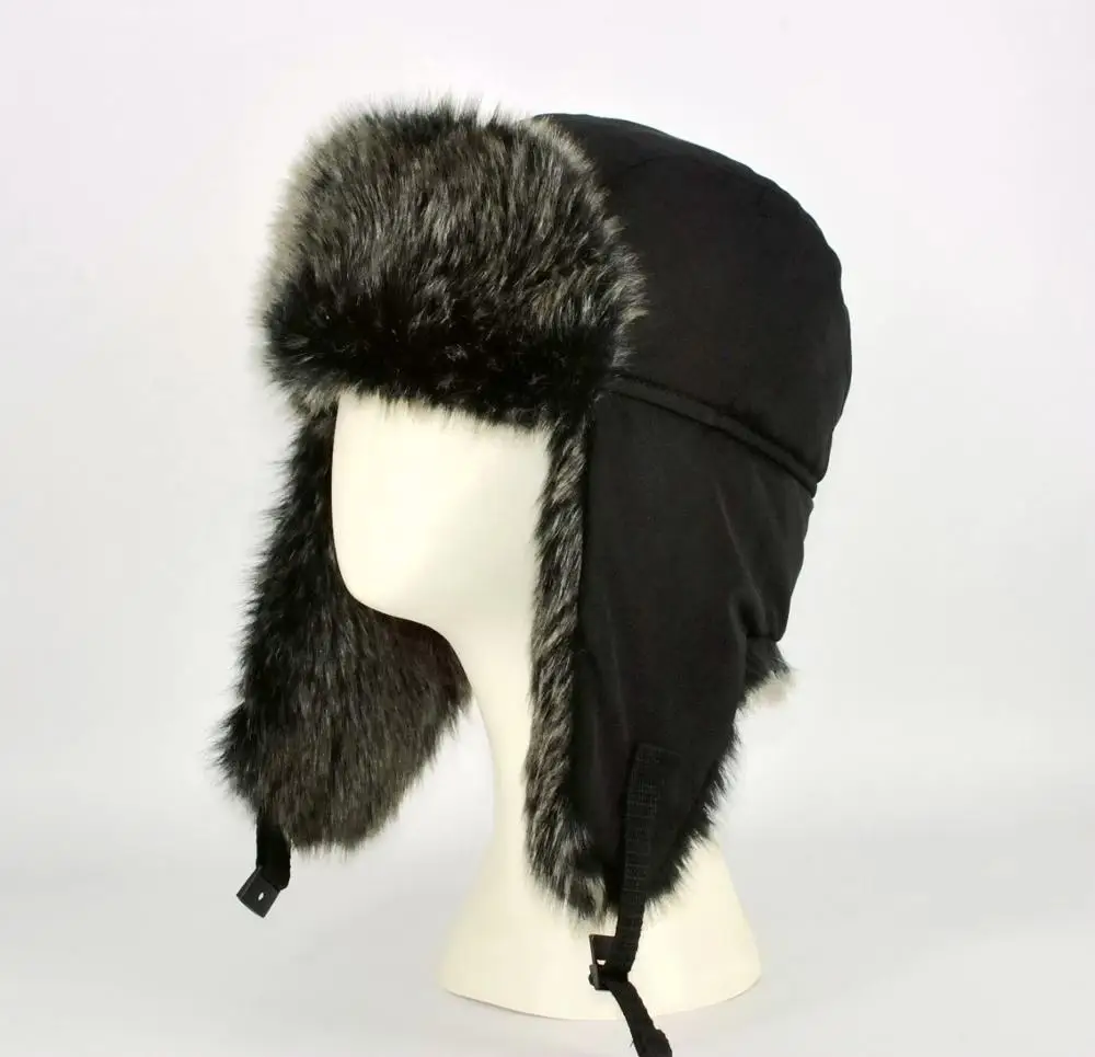 Russo Neve pelle Uomo Caldo Stemma Agnello Inverno Pelliccia /& Cossack Cappello