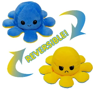 double sided octopus soft toy