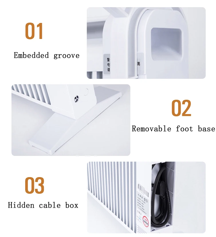 Wall Mounted Convector Heater, 2000w, Aluminum - detail 12