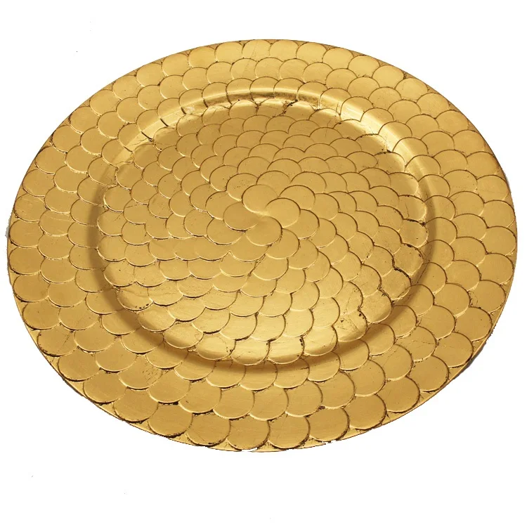 Gold Hard Plastic Plates Party Disposable Fancy Style Buy Hard