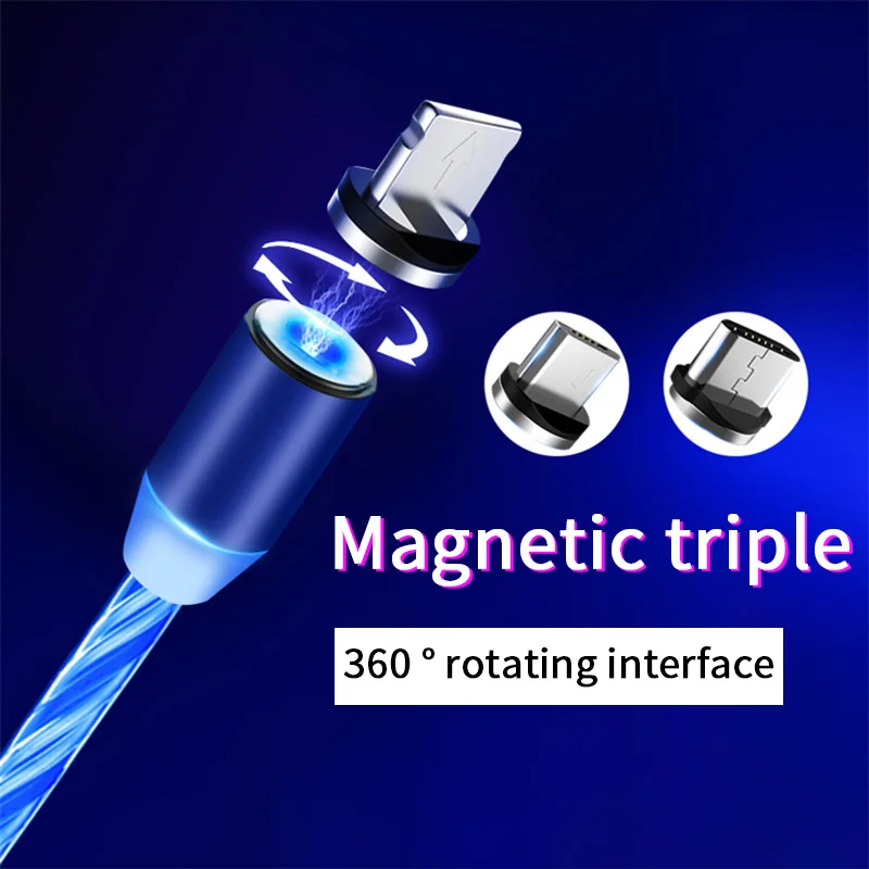 Quality Primacy Light Magnetic Mobile Phone Charger Cable Fast Usb Charger Data Cable Line - ANKUX.COM