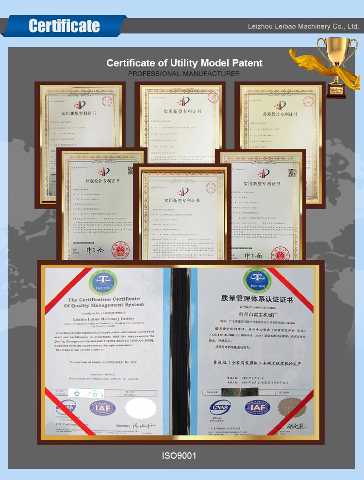 Forestry Machine Wood Log Debarker for Pine Tree