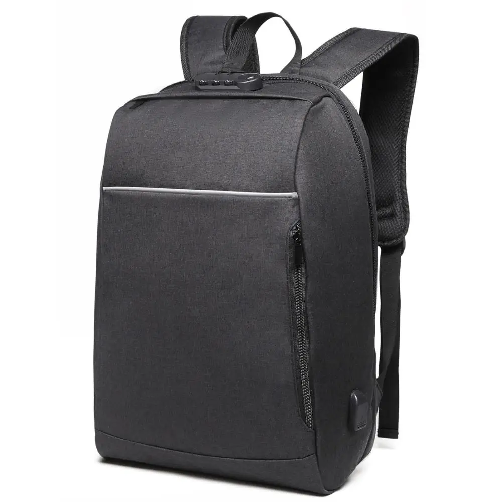 Fashion backpack for unisex school business bag laptop USB charger backpack