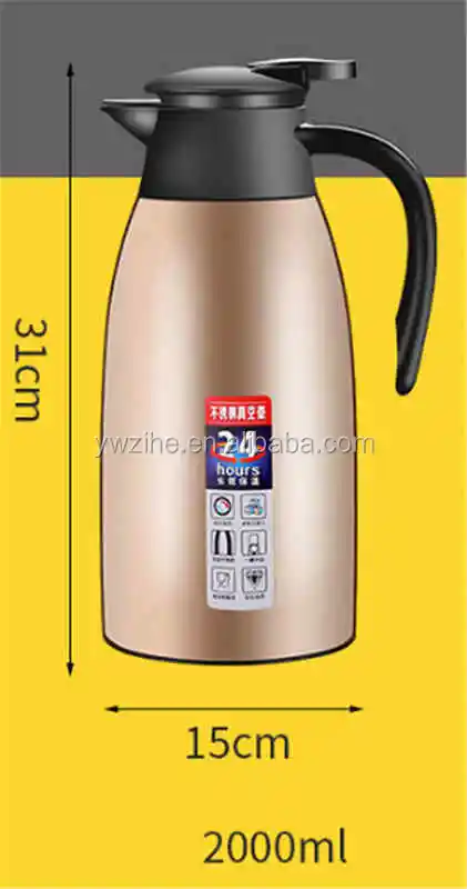 Thermos jug Metos Termos 2 L, stainless steel