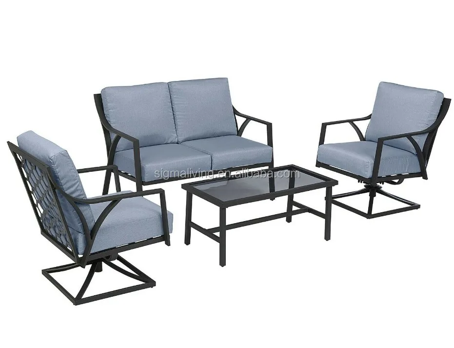 New arrival patio aluminum garden furniture outdoor sofa on sale