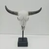 Resin Animal Head Bull Skulls Sculpture Resin Craft For Home Decor