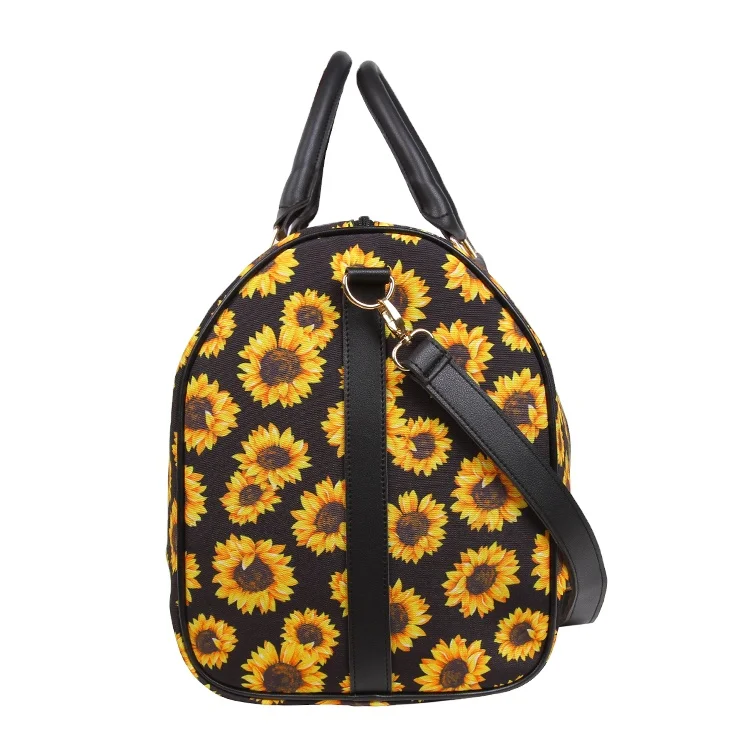 

New Fashion Style Large Capacity Sunflower Cactus Serape Leopard Travel Bag, Same as pics,or as request